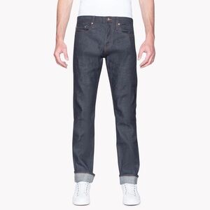 The Unbranded Brand UB222 Tapered Fit 11oz Indigo Stretch Selvedge Denim, Sz 33